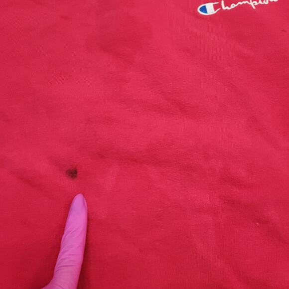 Vintage Champion Sweatshirt Womens Large 21x23 Script Logo - Picture 7 of 16